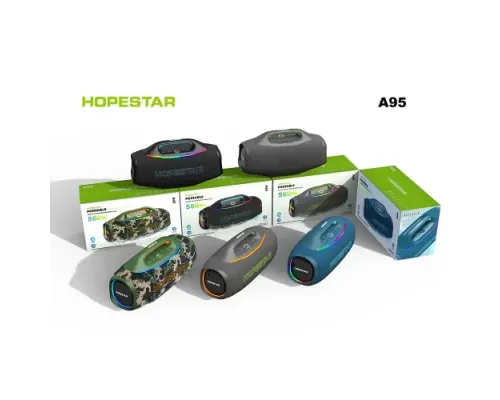 Колонка Bluetooth HOPESTAR A95 with 1pcs UHF microphone 580W Black mag-2000001674666153890