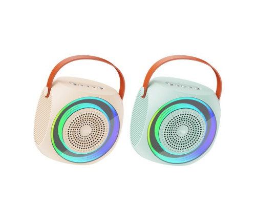 Акустична система XO F42 Dazzling RGB Bluetooth Karaoke Stereo with Microphone Синя mag-6920680847303140366