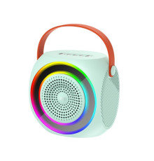 Акустична система XO F42 Dazzling RGB Bluetooth Karaoke Stereo with Microphone Синя mag-6920680847303140366