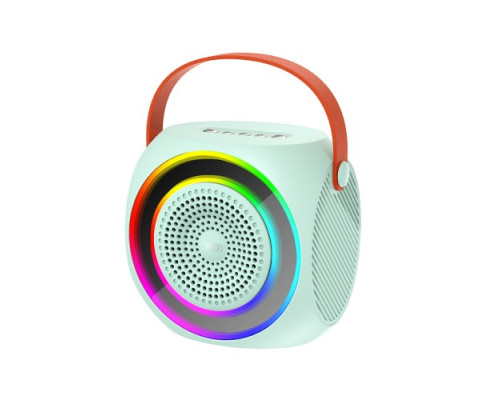 Акустична система XO F42 Dazzling RGB Bluetooth Karaoke Stereo with Microphone Синя mag-6920680847303140366