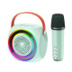Акустична система XO F42 Dazzling RGB Bluetooth Karaoke Stereo with Microphone Синя mag-6920680847303140366