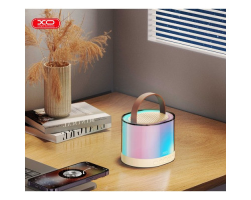 Акустична система XO F47 Aurora Atmosphere Light Bluetooth Audio with Microphone Біла mag-6920680855711140386
