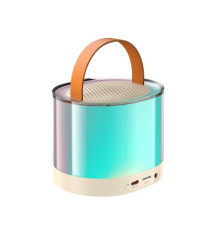 Акустична система XO F47 Aurora Atmosphere Light Bluetooth Audio with Microphone Біла mag-6920680855711140386