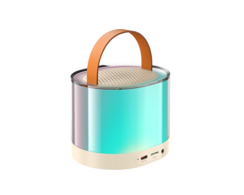 Акустична система XO F47 Aurora Atmosphere Light Bluetooth Audio with Microphone Біла mag-6920680855711140386