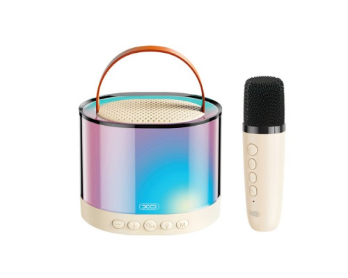 Акустична система XO F47 Aurora Atmosphere Light Bluetooth Audio with Microphone Біла mag-6920680855711140386