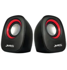 Комп ютерна колонка JEDEL M600 USB+AUX 3W*2 Black-red mag-2000001656211152033