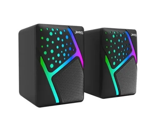 Комп ютерна колонка JEDEL S-527 LED USB+AUX 3W*2 Black mag-2000001656242152036