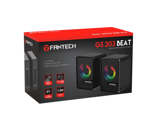 Комп'ютерні колонки FANTECH GS203 Beat Чорний ma37320_3611287