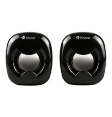 Комп'ютерні колонки Kisonli A-202 Колір Чорний/Срiбло 2020000366911