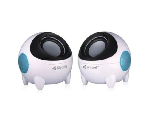 Комп'ютерні колонки Kisonli K800 м`ята упаковка Колір Білий 2020000381938