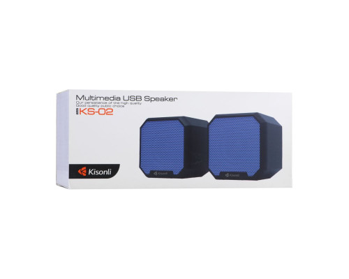 Комп'ютерні колонки Kisonli KS-02 м`ята упаковка Колір Чорний 2020000450375