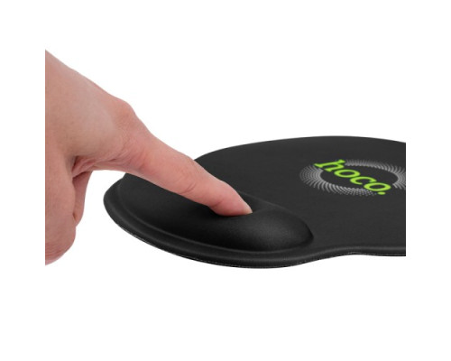Килимок для миши Hoco GM30 Polar Fox mouse pad with wrist support Чорний mag-6942007623339138126