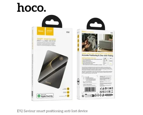 Брелок-антівтрата Hoco E92 Saviour smart positioning anti-lost device Black mag-6942007640107144050