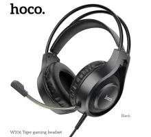 Навушники HOCO W106 Tiger gaming headset Black mag-6931474789297151100