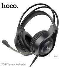Навушники HOCO W106 Tiger gaming headset Black mag-6931474789297151100