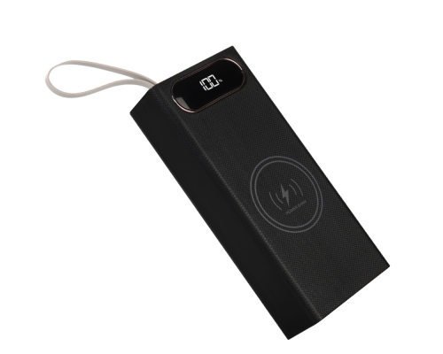 Корпус до Power Bank L16 18650 з дисплеєм та бездротовою зарядкою 22.5W black PLS-00-00130501