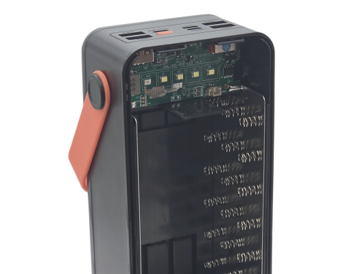 Корпус до Power Bank S21 18650 з ліхтарем 22.5W black PLS-00-00155813