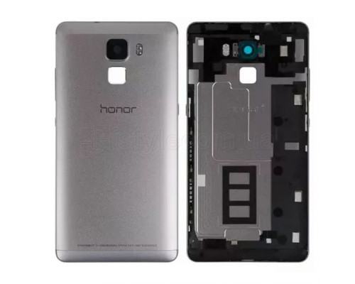 Корпус для Huawei Honor 7 зі склом камери silver High Quality