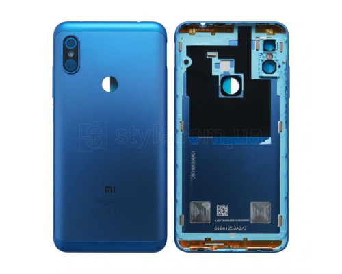 Корпус для Xiaomi Redmi Note 6 зі склом камери blue Original Quality