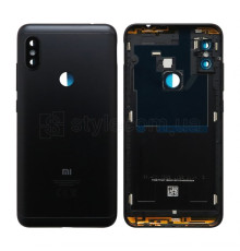 Корпус для Xiaomi Redmi Note 6 зі склом камери black Original Quality