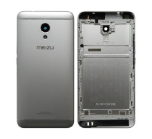 Корпус для Meizu M5S зі склом камери silver High Quality