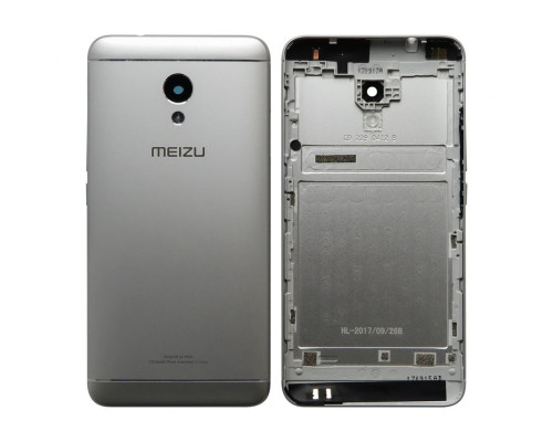 Корпус для Meizu M5S зі склом камери silver High Quality