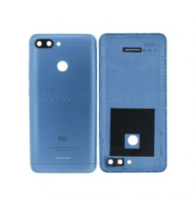 Корпус для Xiaomi Redmi 6 зі склом камери blue High Quality