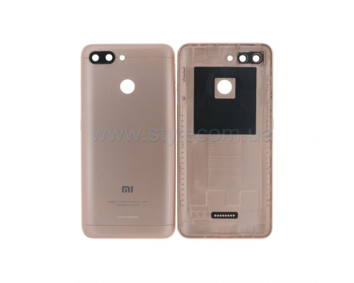 Корпус для Xiaomi Redmi 6 зі склом камери gold High Quality TPS-2710000209768