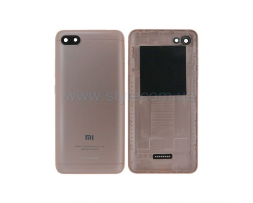 Корпус для Xiaomi Redmi 6A зі склом камери gold High Quality TPS-2710000209959