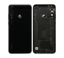 Корпус для Huawei Y6P (2020) зі склом камери black High Quality TPS-2710000210139