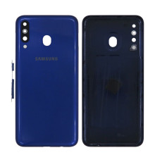 Корпус для Samsung Galaxy M30/M305 (2019) зі склом камери blue High Quality TPS-2710000210382