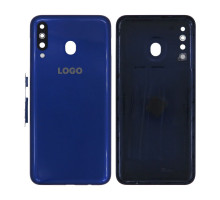 Корпус для Samsung Galaxy M30/M305 (2019) зі склом камери blue High Quality