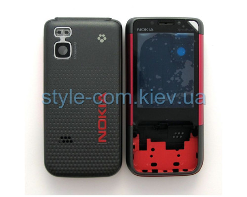 Корпус для Nokia 5610 Xpress Music повний комплект black/red High Quality