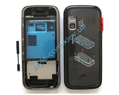 Корпус для Nokia 5730 Xpress Music повний комплект black High Quality TPS-2701121200000