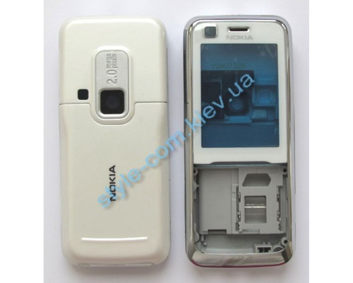 Корпус для Nokia 6120c повний комплект white/silver High Quality TPS-2701240700009