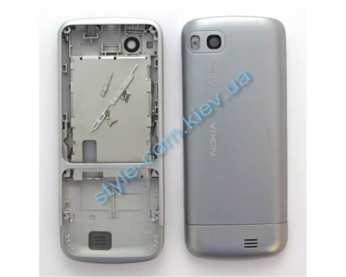 Корпус для Nokia C3-01 повний комплект silver High Quality TPS-2701227900002