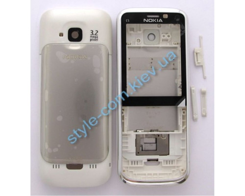 Корпус для Nokia C5-00 повний комплект white High Quality TPS-2701129100005