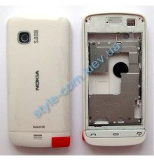 Корпус для Nokia C5-03 повний комплект з клавіатурою white High Quality