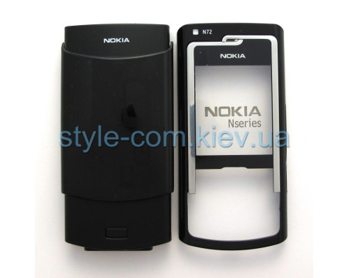 Корпус для Nokia N72 black High Quality TPS-2700809800006