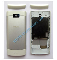 Корпус для Nokia X3-02 Touch and Type повний комплект white/blue High Quality TPS-2701219000000