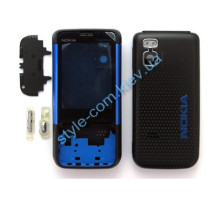 Корпус для Nokia 5610 Xpress Music повний комплект black/blue High Quality TPS-2701029600001