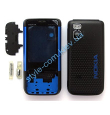 Корпус для Nokia 5610 Xpress Music повний комплект black/blue High Quality