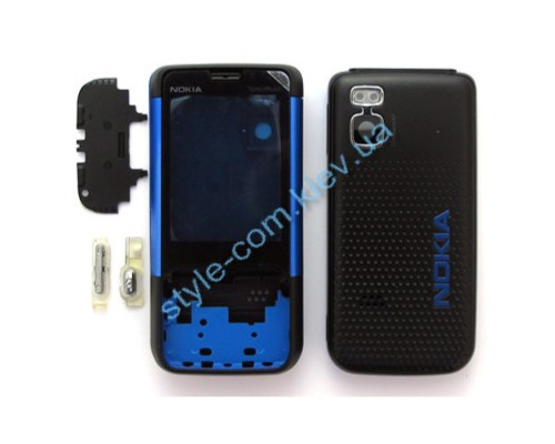 Корпус для Nokia 5610 Xpress Music повний комплект black/blue High Quality TPS-2701029600001