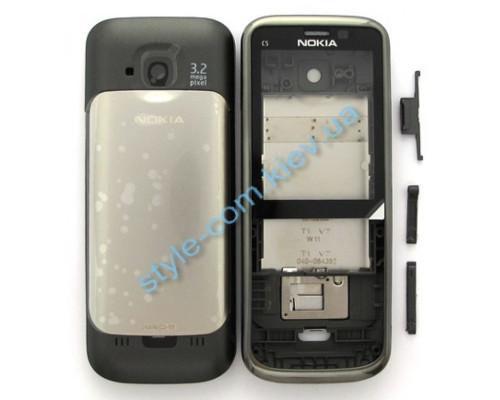 Корпус для Nokia C5-00 повний комплект grey High Quality TPS-2701224100009