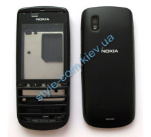 Корпус для Nokia Asha 300 повний комплект black High Quality TPS-2701296400007