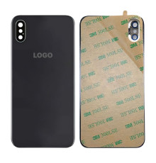Задня кришка для Apple iPhone X зі склом камери black High Quality TPS-2710000194385 2710000194385