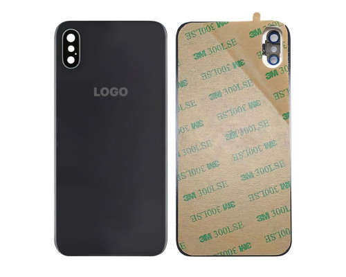 Задня кришка для Apple iPhone X зі склом камери black High Quality TPS-2710000194385 2710000194385