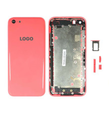 Корпус для Apple iРhone 5c повний комплект pink Original Quality