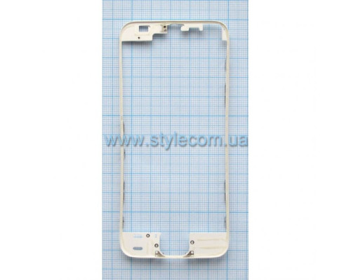 Рамка дисплея для Apple iPhone 5s зі скотчем white High Quality