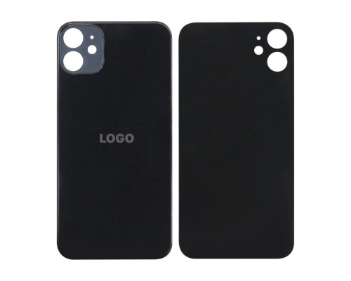 Задня кришка для Apple iPhone 11 (великий виріз під камеру) black Original Quality TPS-2710000300304